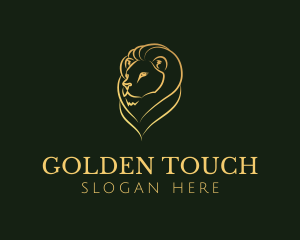 Gold Lion Brand logo design