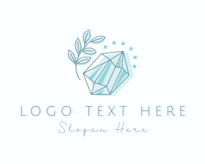 Glam - Deluxe Natural Crystal logo design