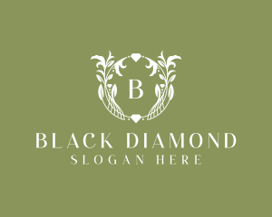 Floral Diamond Jewelry Boutique logo design