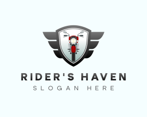 Biker - Motorcycle Riding Club logo design