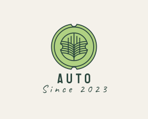Vegetable - Farming Botanical Badge logo design