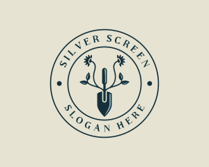 Shovel Plant Gardening Logo