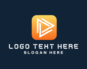Innovation - Digital Media Triangle logo design