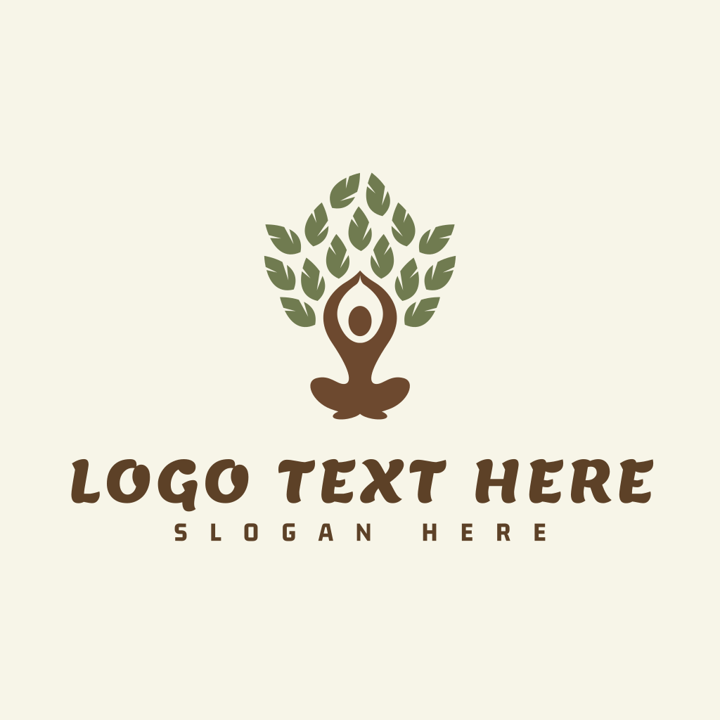 Spiritual Yoga Tree Logo | BrandCrowd Logo Maker