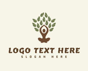 Spiritual - Spiritual Yoga Tree logo design