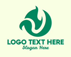 Green Natural Plant  Logo