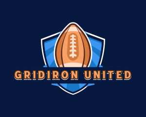 Football - Football Athlete Varsity logo design