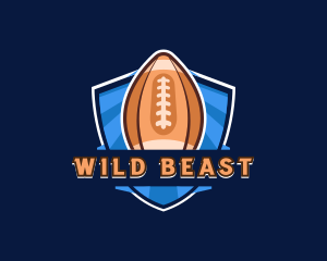 Football Athlete Varsity logo design