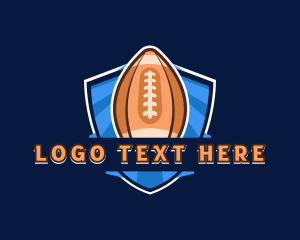 League - Football Athlete Varsity logo design