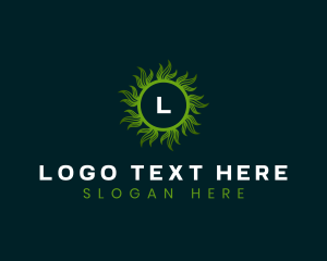 Lawn - Aloe Vera Leaf Organic logo design