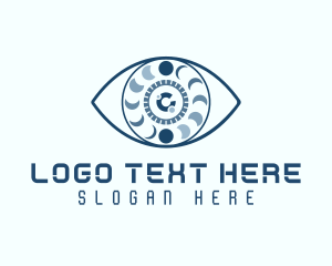 Protection - Digital Security Vision logo design