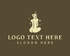 Erotic - Sparkling Feminine Body logo design