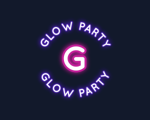 Rave - Neon Nightlife Glow logo design