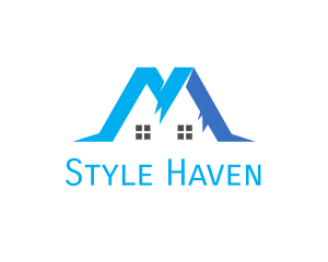 House - Blue Mountain House logo design