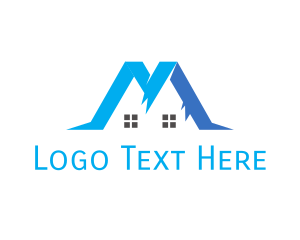 Real Estate - Blue Mountain House logo design