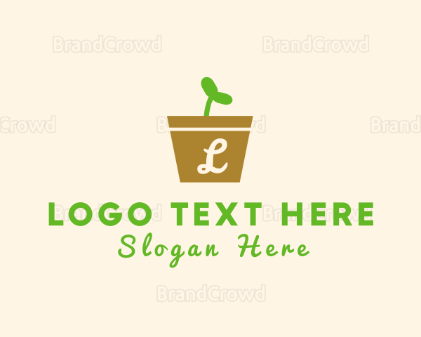 Sapling Seed Pot Logo