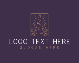 Floral - Handmade Floral Candle logo design