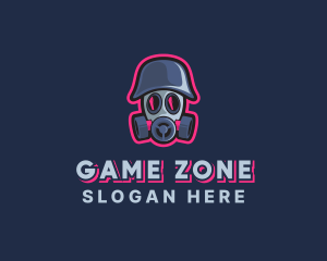 Gas Mask Gaming logo design