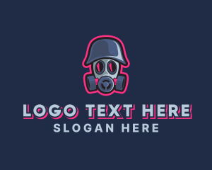 Steampunk - Gas Mask Gaming logo design