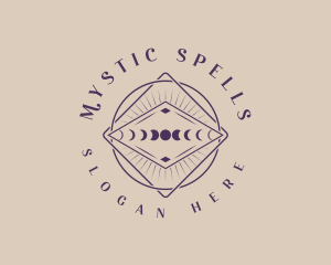 Sorcery - Moon Horoscope Psychic logo design