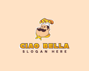 Italian Chef Pizza logo design