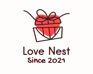 Romantic - Romantic Heart Box logo design