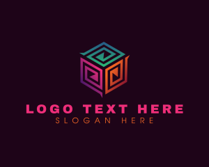 Biometric - Cube Tech Consultant logo design