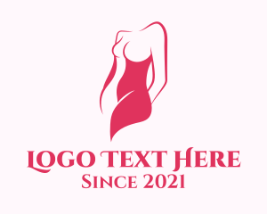 Nude - Elegant Woman Body logo design