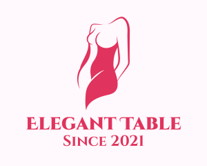 Elegant Woman Body logo design