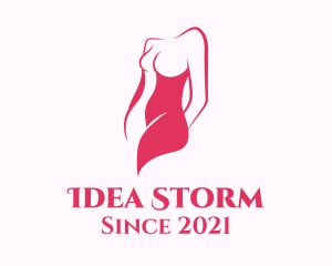 Elegant Woman Body logo design