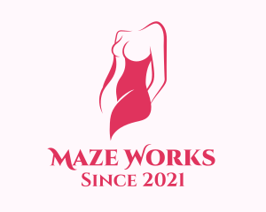 Elegant Woman Body logo design