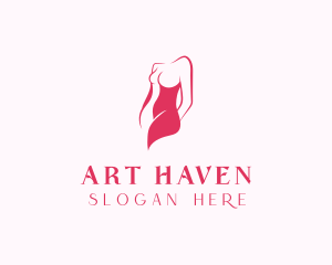 Elegant Woman Body logo design