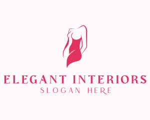 Elegant Woman Body logo design