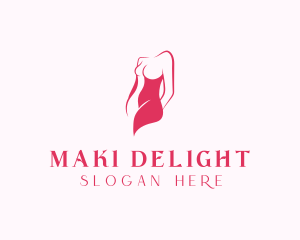 Elegant Woman Body logo design