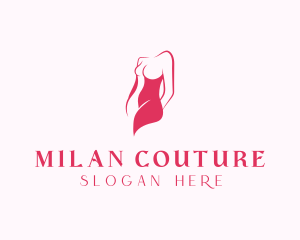 Elegant Woman Body logo design