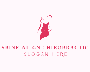 Elegant Woman Body logo design