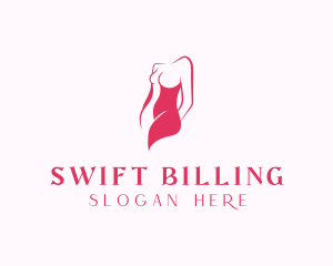 Elegant Woman Body logo design