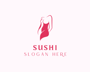 Elegant Woman Body logo design