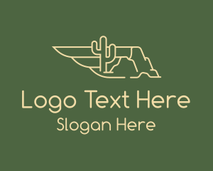 Cactus - Desert Wing Sandstorm logo design