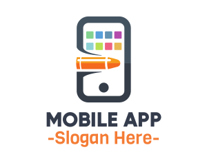 Bullet Mobile Apps logo design