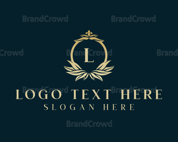 Stylish Decorative Leaf Logo