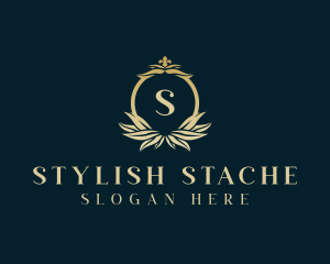 Stylish Decorative Leaf logo design