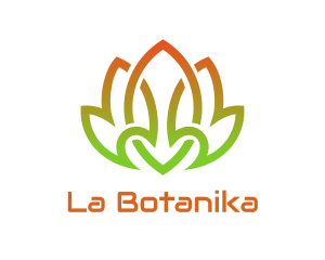 Flaming Green Lotus  Logo