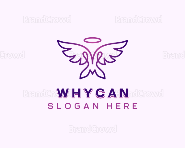 Spiritual Heavenly Wings Logo