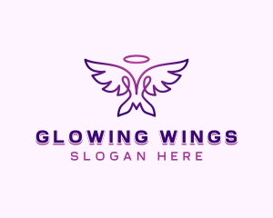 Spiritual Heavenly Wings logo design