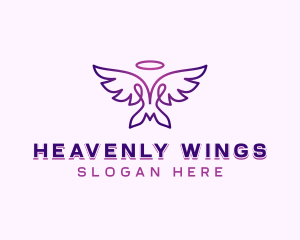 Spiritual Heavenly Wings logo design