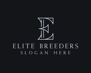 Elegant Boutique Letter E logo design