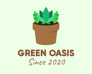 Succulent - Succulent Gardening Pot logo design