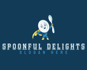 Spoon - Spoon Plate Superhero logo design
