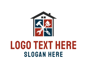 Roofing - Repair Builder Tools logo design